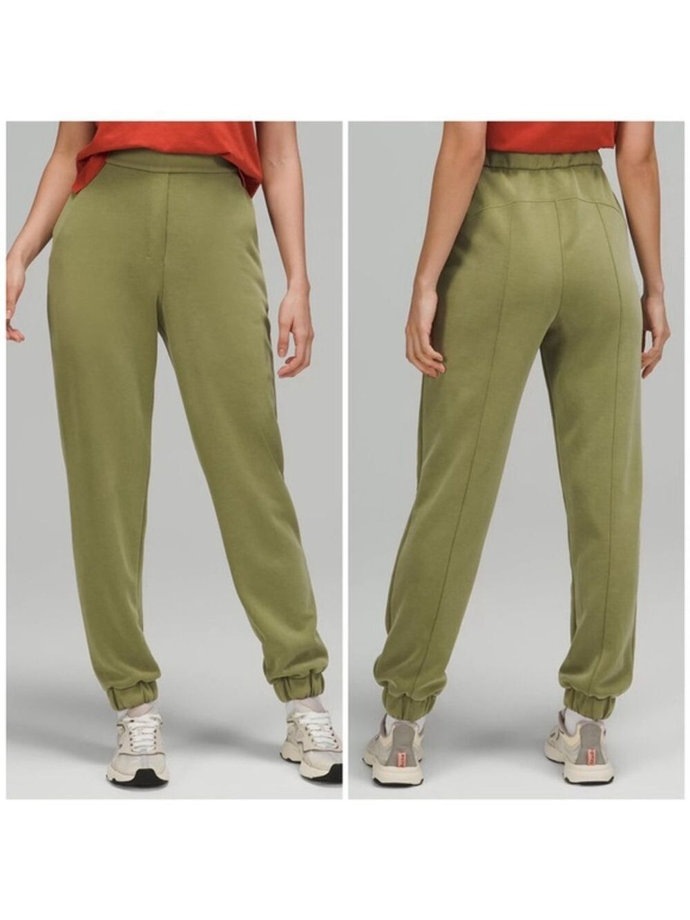 Lululemon Relaxed High Rise Pant Bronze Green Jogger Size 2